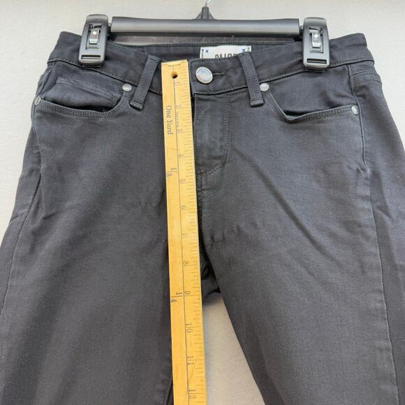 Paige Jeans Women's 24 (0) Black Verdugo Ultra Skinny Preppy Normcore Skater - Picture 14 of 16